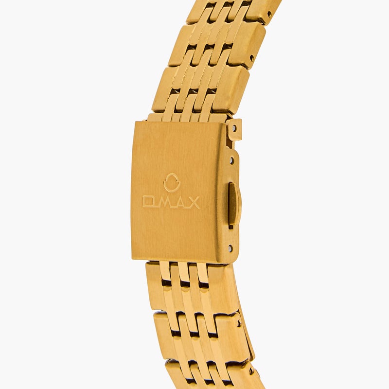 OMAX ساعة يد أنالوج ذهبية للنساء من أومكس - Image 5